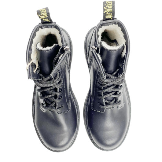 Dr. Martens Jadon Mono Smooth Leather Platform Boots З ХУТРОМ