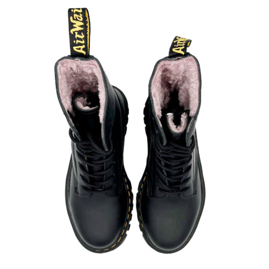 Dr. Martens Jadon Smooth Leather Platform Boots Audrick Black С МЕХОМ