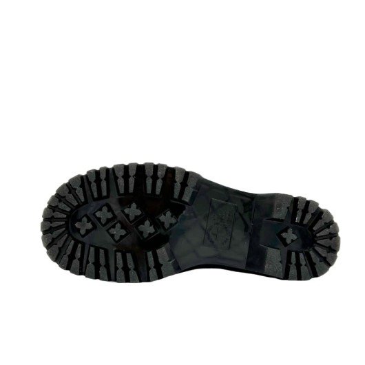Dr. Martens Jadon Smooth Leather Platform Boots Triple Black Zip С МЕХОМ