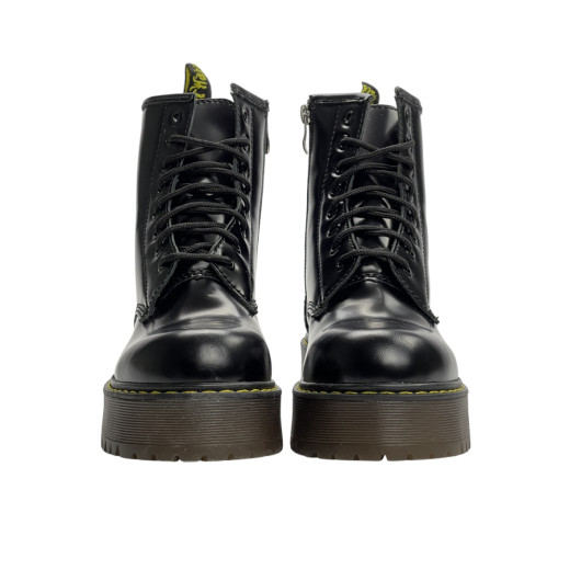 Dr. Martens Jadon Smooth Leather Platform Boots З ХУТРОМ