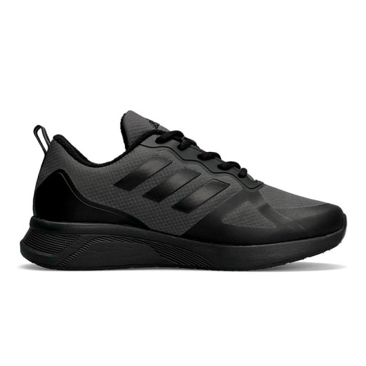 Adidas Cloudfoam Termo Dark Grey Black с Флисом