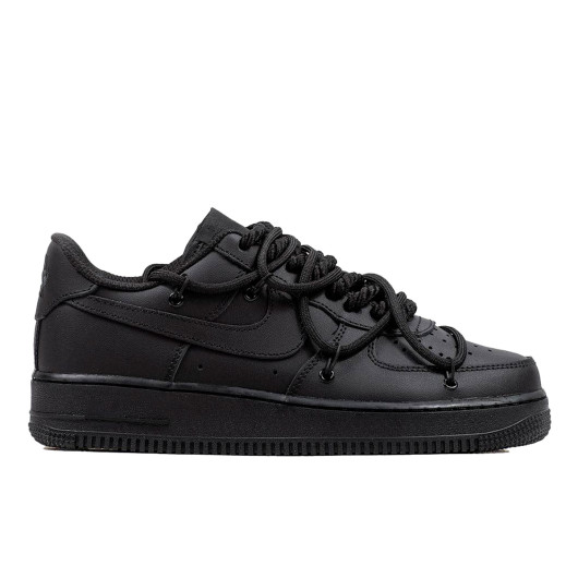 Nike Air Force 1 Low Black Double Laces