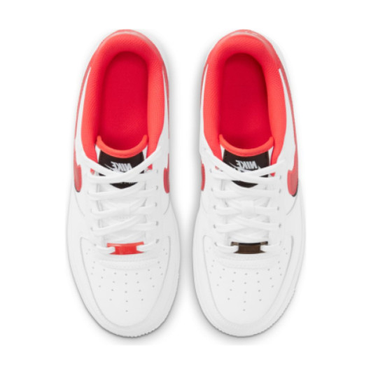 Nike Air Force 1 LV8 Double Swoosh White Bright Crimson CW1574-101