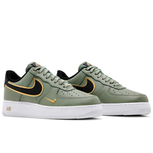 Nike Air Force 1 Low '07 Double Swoosh Olive Gold Black DA8481-300