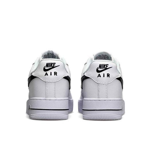 Nike Air Force 1 Low White Black Winter С МЕХОМ