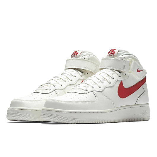 Nike Air Force 1 Mid Sail University Red 315123-126
