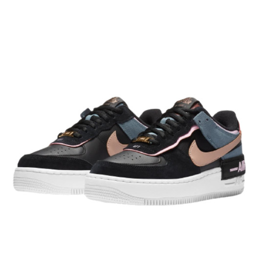 Nike Air Force 1 Shadow Black Light Arctic Pink Claystone Red CU5315-001