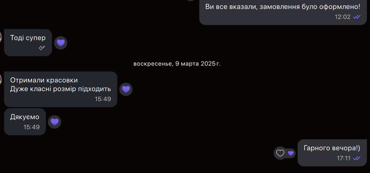Повідомлення від клієнтів - Петро